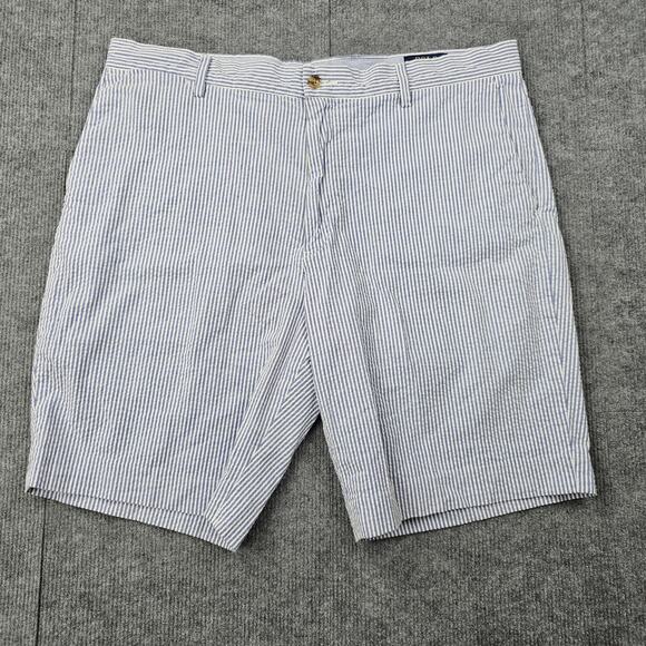 Polo Ralph Lauren Shorts Mens 36 9" Seersucker Stripe Stretch Classic Fit Preppy - Picture 1 of 8